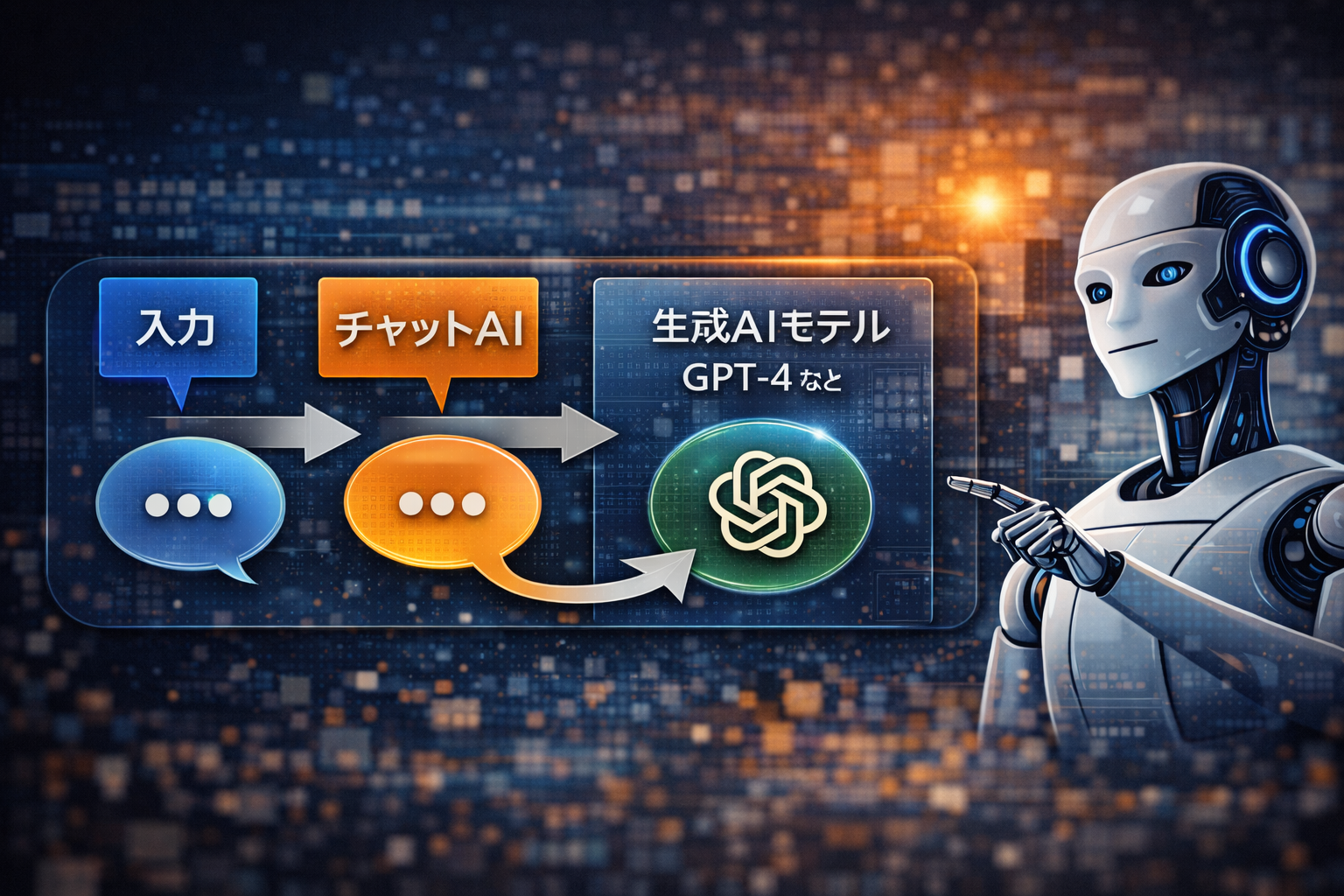 企業や産業で進むAI活用とAI導入の広がりを示すイメージ