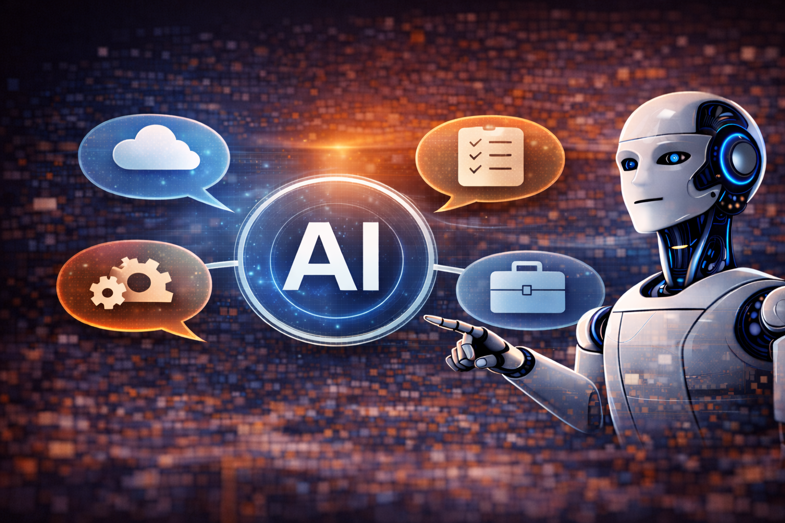 世界のAI企業による技術競争と市場競争のイメージ