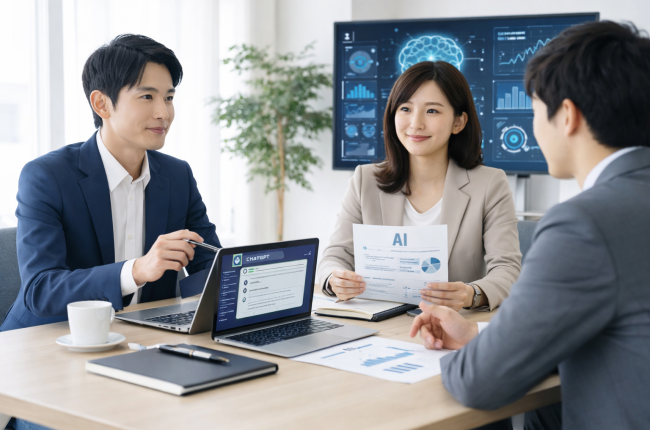 AI導入に関する会議の様子