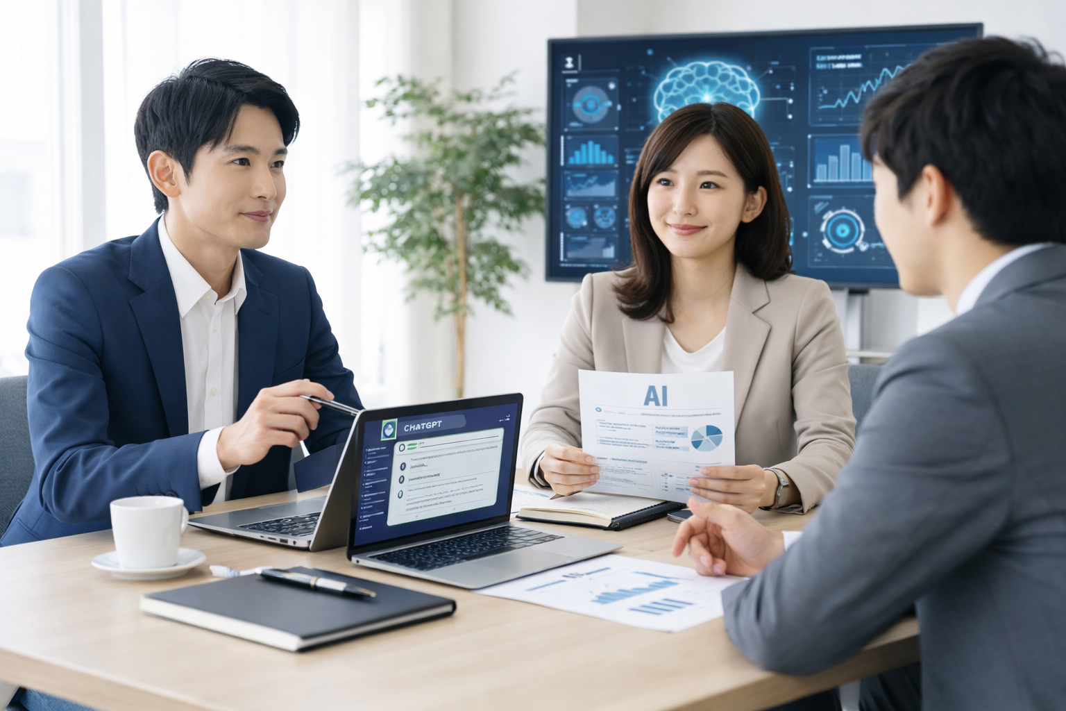 AI導入に関する会議の様子